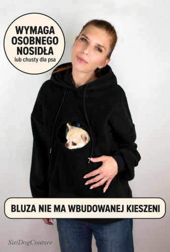 bluza ocieplająca nosidło dla psa
