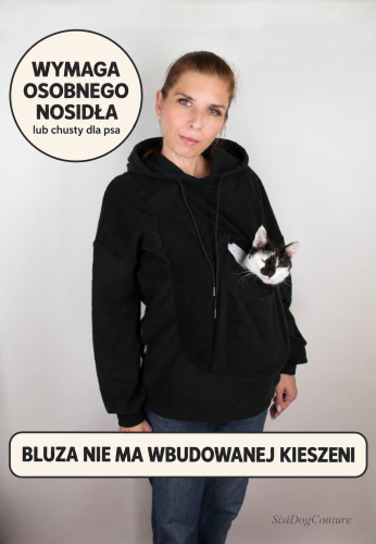 Bluza koc dla kota do nosidła