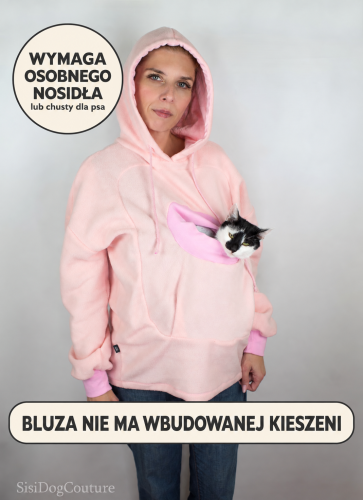bluza ocieplacz do nosidła dla kota