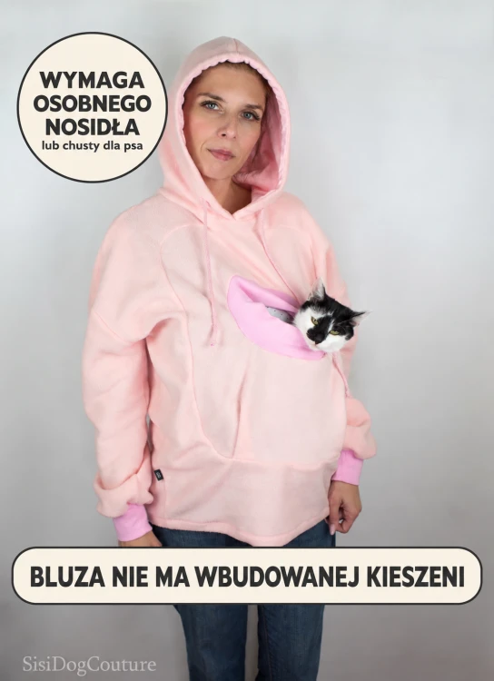 bluza ocieplacz do nosidła dla kota