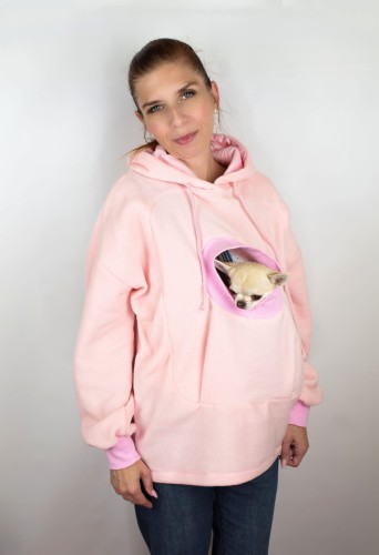 Ciepła bluza do noszenia psa blisko ciała